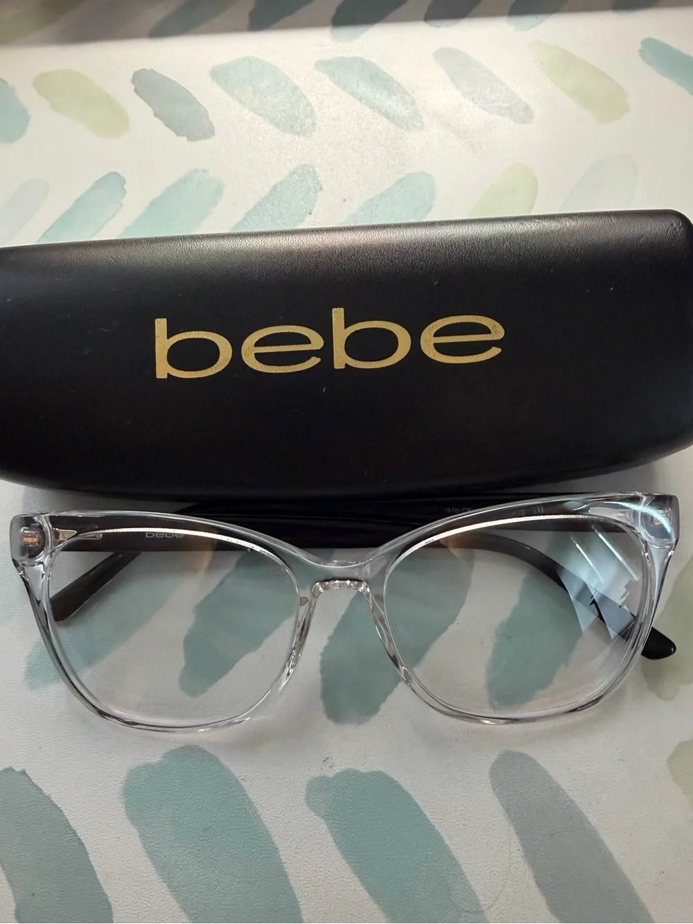 bebe Clear Transparent Frame Women's prescription Glasses